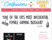 Tablet Screenshot of confessionsofagamergirl.com